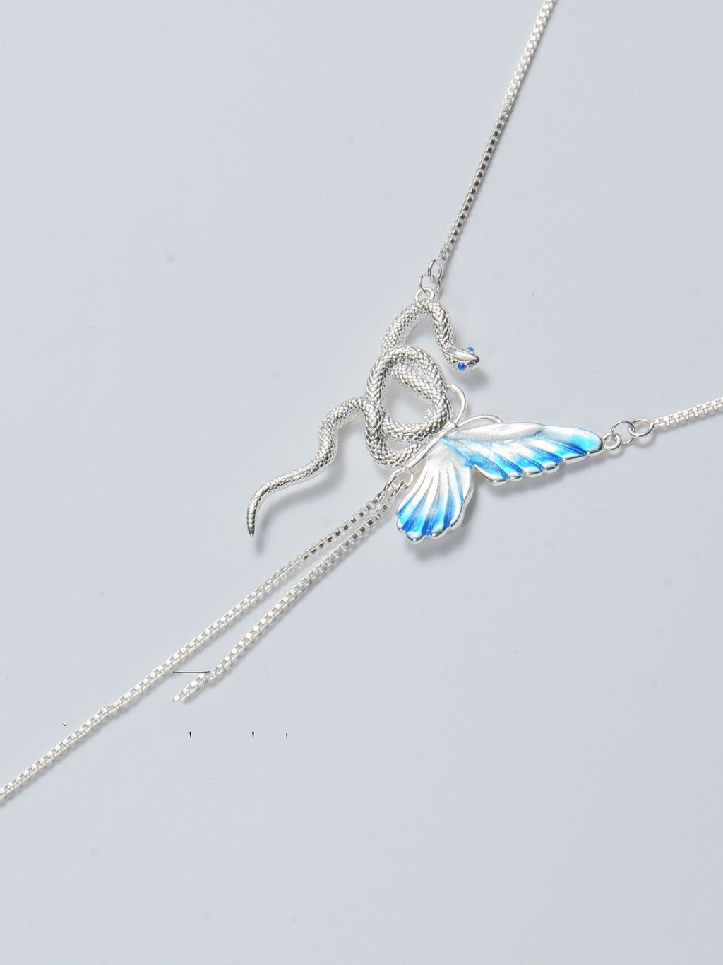 Maison Butterfly & Serpent Pendant Necklace