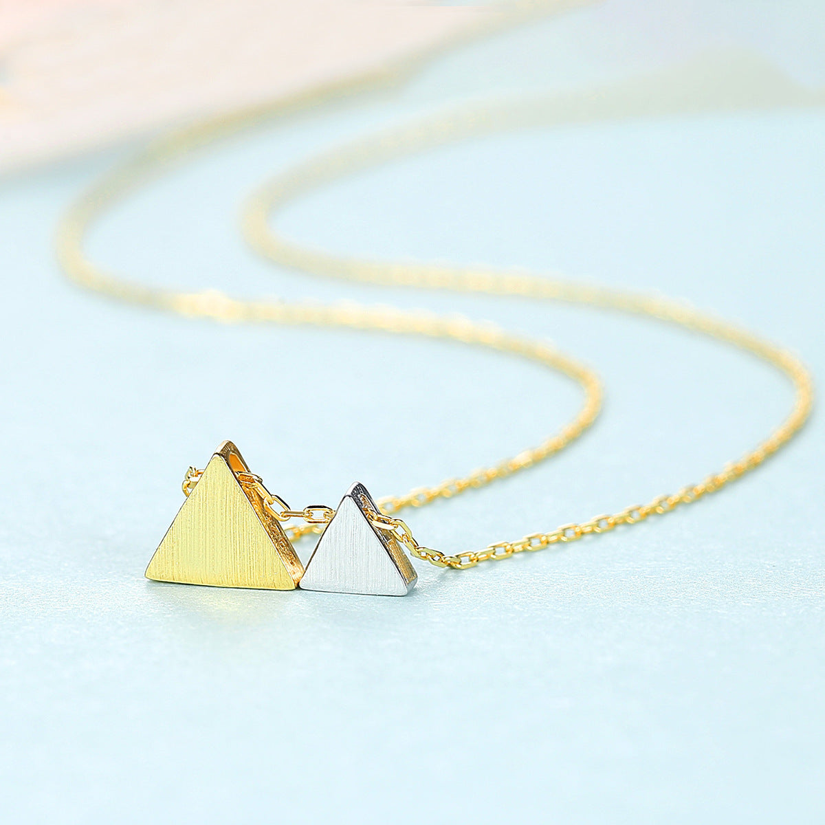 Heritage S925 Silver Triangle Pendant Necklace