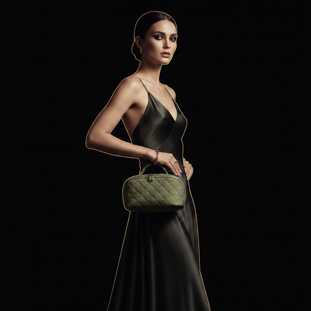 Elegant Organiser Bag — Avocado model