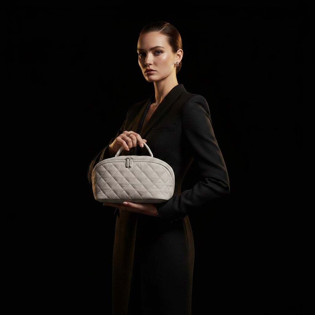 Elegant Organiser Bag — KHAKI model