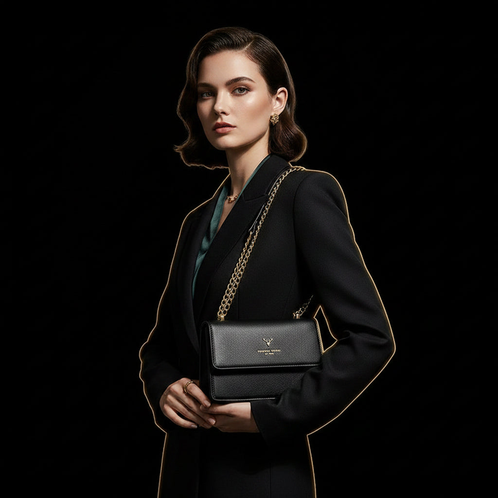 Chain Crossbody — BLACK model