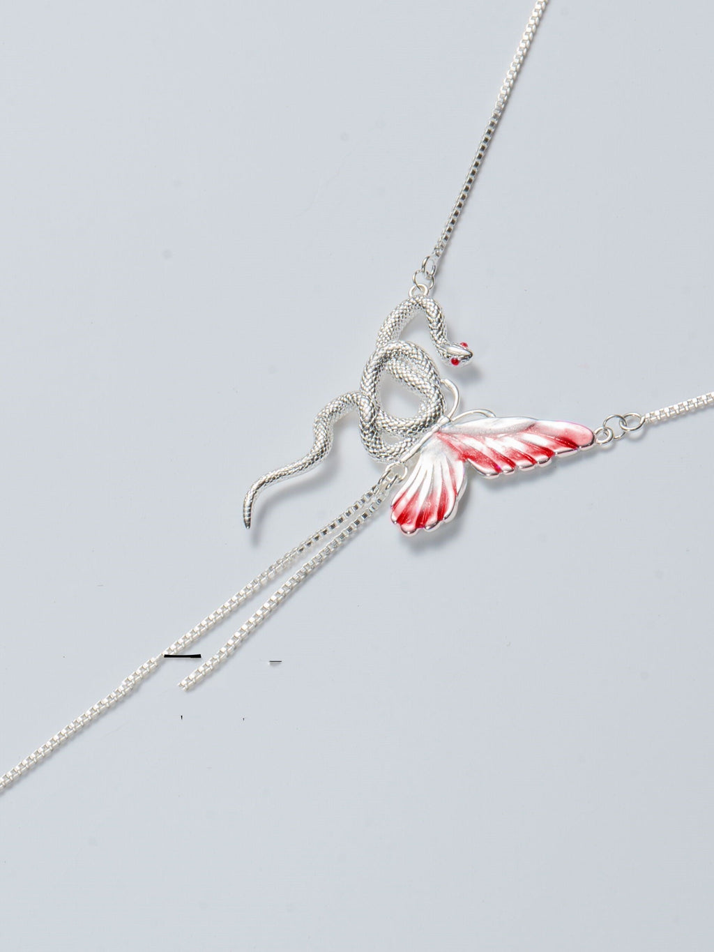 Maison Butterfly & Serpent Pendant Necklace