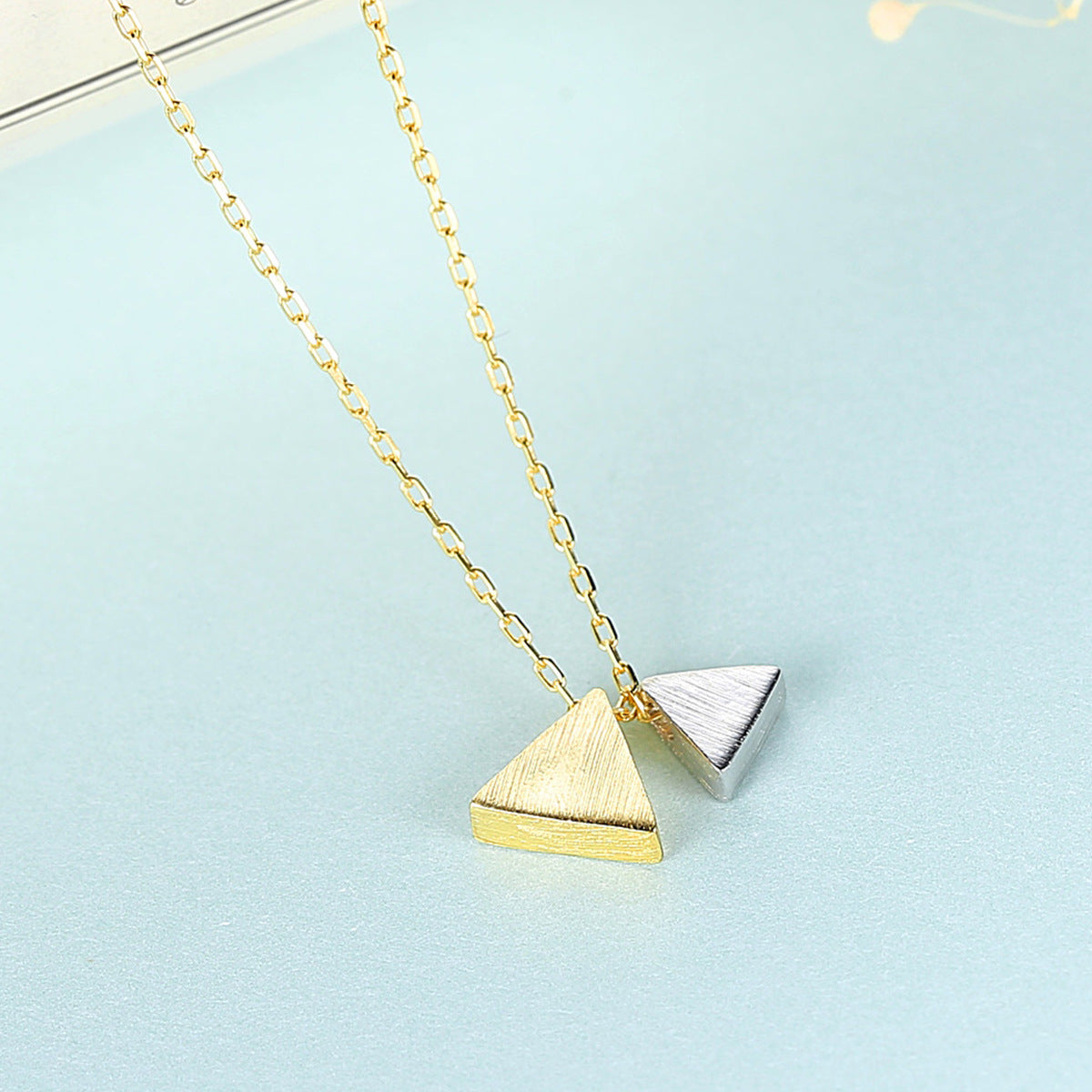 Heritage S925 Silver Triangle Pendant Necklace