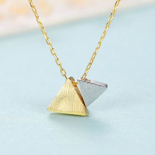 Heritage S925 Silver Triangle Pendant Necklace