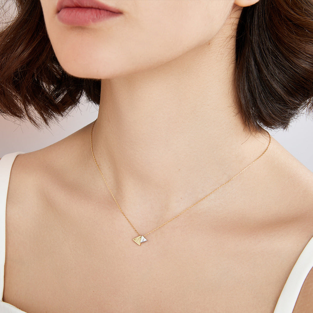 Heritage S925 Silver Triangle Pendant Necklace